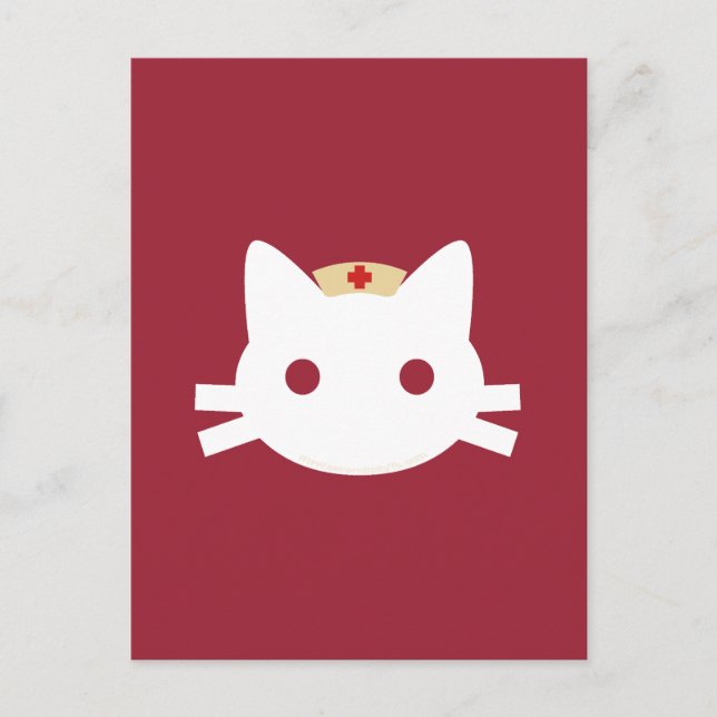 Nurse Kattunge Vykort (Framsida)