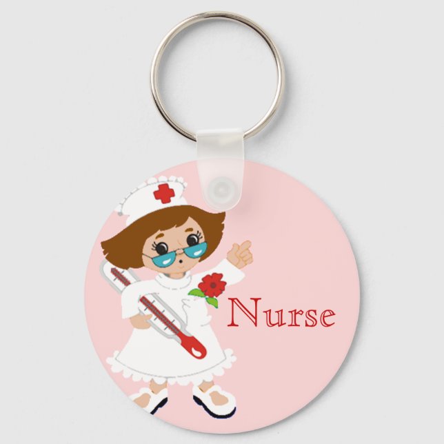 Nurse Keychain Nyckelring (Framsida)