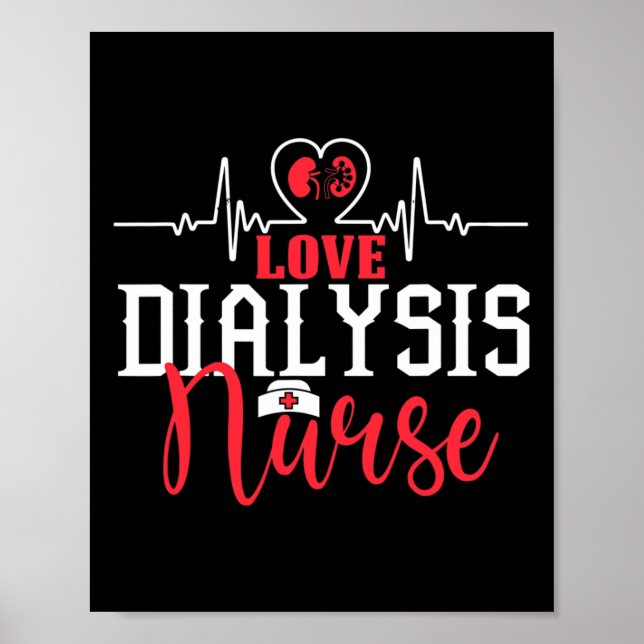 Nurse Kidney Disease NP Lpn Cna Nephrology Rn 1 Poster (Framsidan)