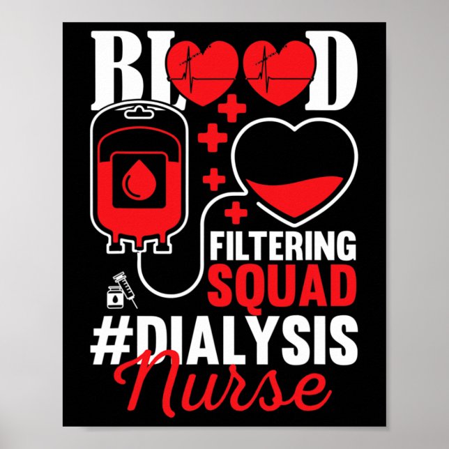 Nurse Kidney Disease NP Lpn Cna Nephrology Rn Poster (Framsidan)