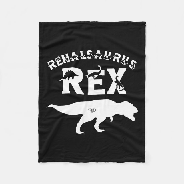 Nurse Kidney Disease Transplant Tech Dinosaur Kärl Fleecefilt (Framsidan)