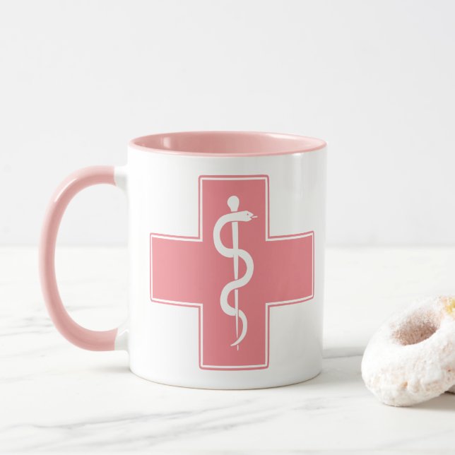 Nurse Kor med Anpassningsbar Färg Mugg (Med munk)