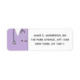 Nurse Lavender Returetiketters Returadress Etikett