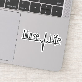 Nurse Life - EKG Sticker Klistermärken