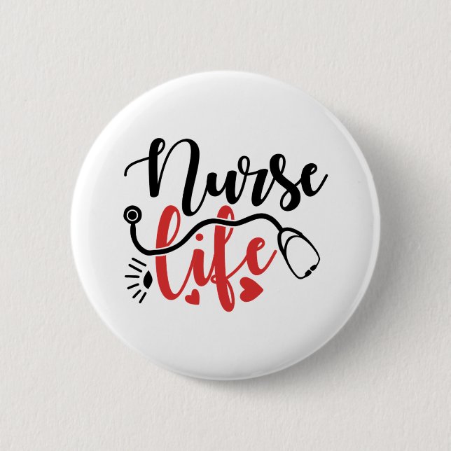 Nurse Life Gifts Knapp (Framsida)