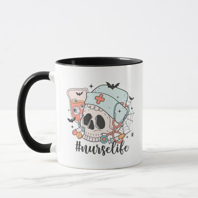 Nurse Life Halloween Mugg (Vänster)