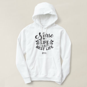 Nurse Life Light Färgad Hoodie