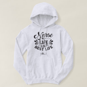 Nurse Life Light Färgad Hoodie