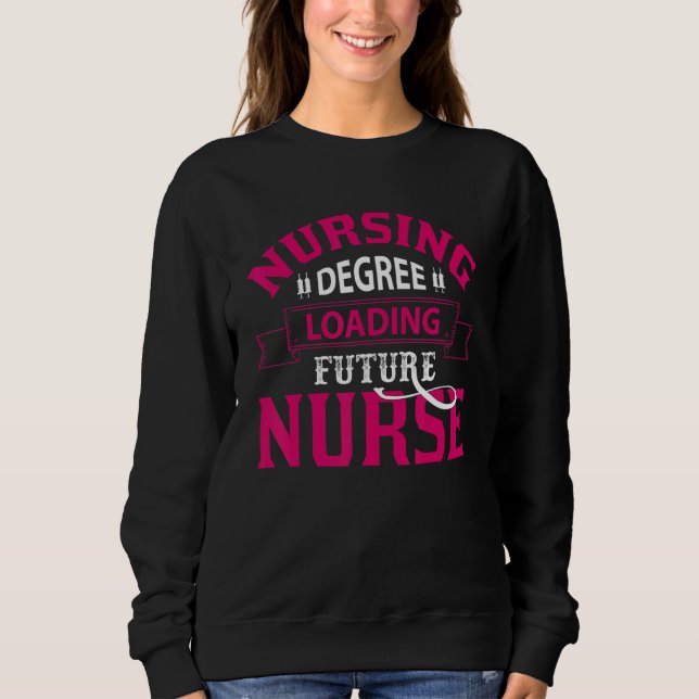 Nurse Life merch, sjuksköterskegrad Loading Future T Shirt (Framsida)