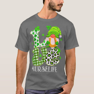 Nurse Life St patrick's day Lucky Nurse Shamrock L T Shirt