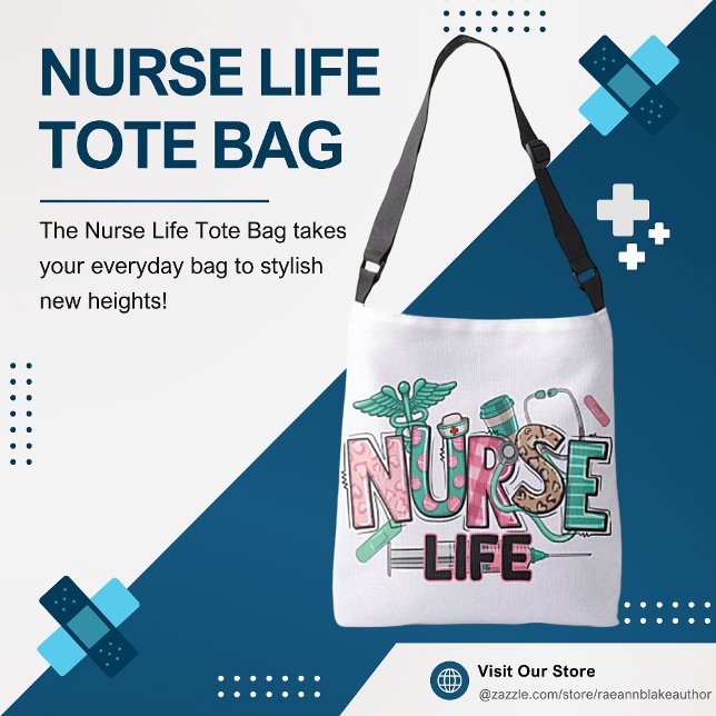 Nurse Life Tote Bag Axelväska (Skapare uppladdad)