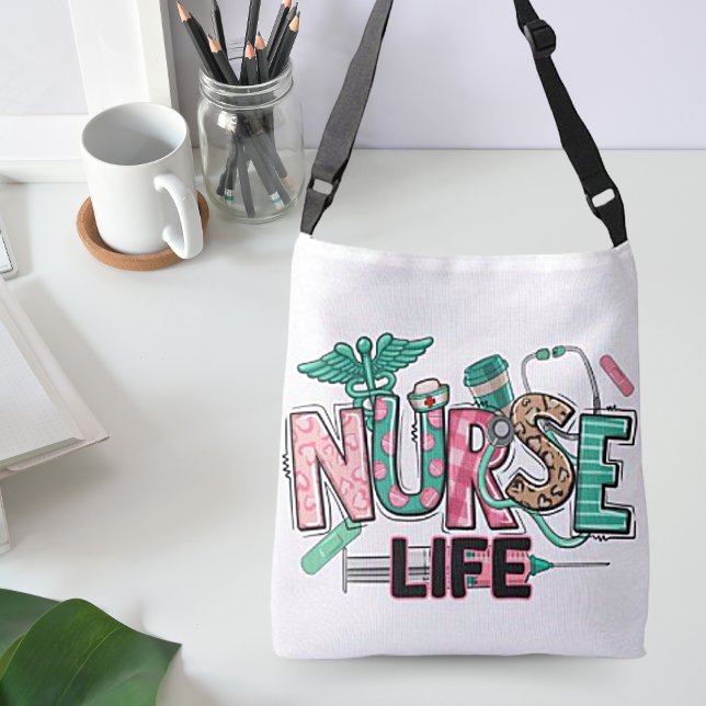 Nurse Life Tote Bag Axelväska (Skapare uppladdad)
