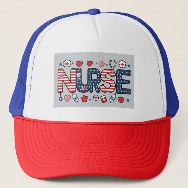 Nurse Logo Hat – Stylish Cap for Proud Nurses Keps (Framsida)