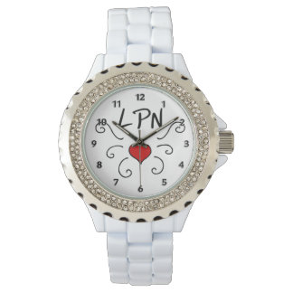 Nurse LPN Kärlek Tattoo Armbandsur