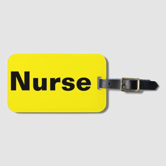 Nurse Luggage Tag Bagagebricka (Framsida horisontal)