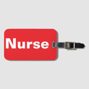 Nurse Luggage Tag Bagagebricka