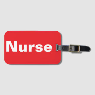 Nurse Luggage Tag Bagagebricka