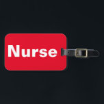 Nurse Luggage Tag Bagagebricka<br><div class="desc">Nurse Luggage Tag från NC4Ever.com</div>