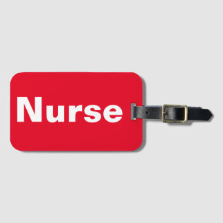 Nurse Luggage Tag Bagagebricka