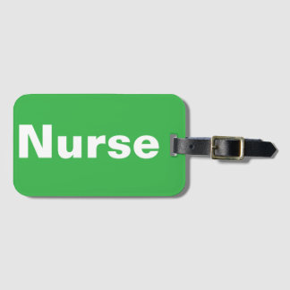 Nurse Luggage Tag Bagagebricka