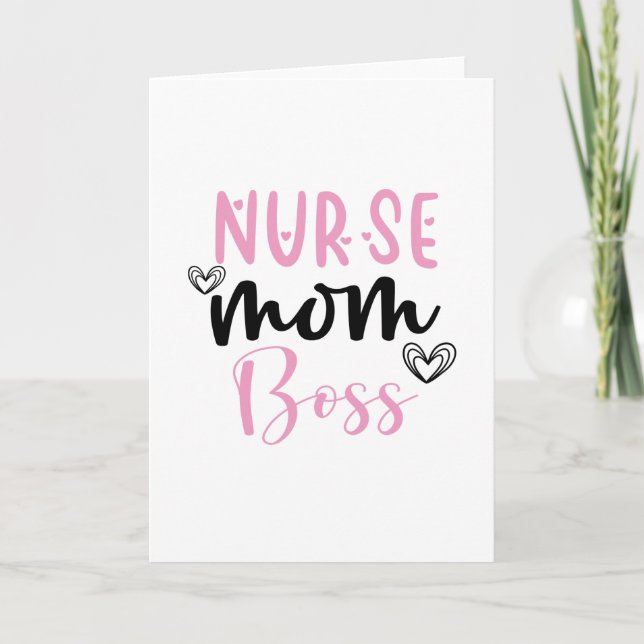 Nurse Mamma Chef Kort (Framsida)