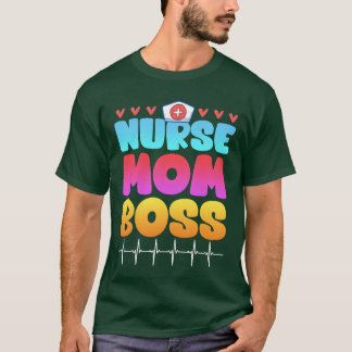 Nurse Mamma Chef Mors dag Supervisor vintage T Shirt
