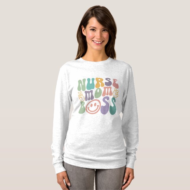 Nurse Mamma Chef T Shirt (Hel framsida)