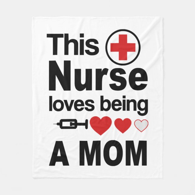 Nurse Mamma Fleecefilt (Framsidan)