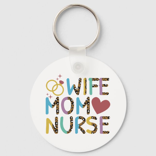 Nurse Mamma Maka Kärlek Nyckelring (Framsida)