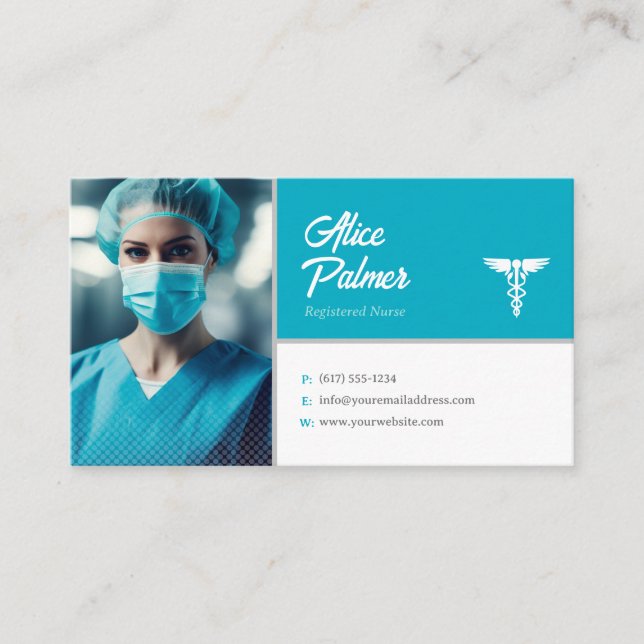 Nurse | Medical Professional Visitkort (Framsida)
