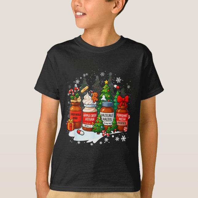 Nurse Medical Profol Ativan Haldo Christmas Health T Shirt (Framsida)