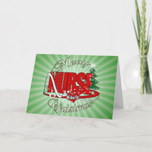 NURSE MIDWIFE CHRISTMAS HELGKORT