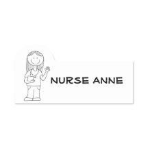 ’Nurse’ Namn bricka