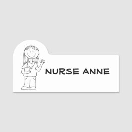 ’Nurse’ Namn bricka Namnbricka