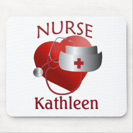 Nurse Namn Nurses Heart Anpassningsbar Mousepad Musmatta