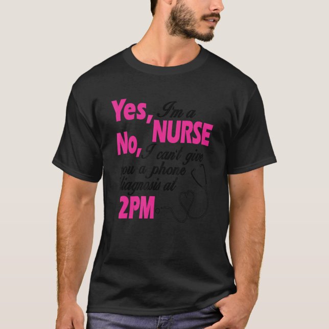 Nurse Nurses Work Hospital Teaching Design T Shirt (Framsida)