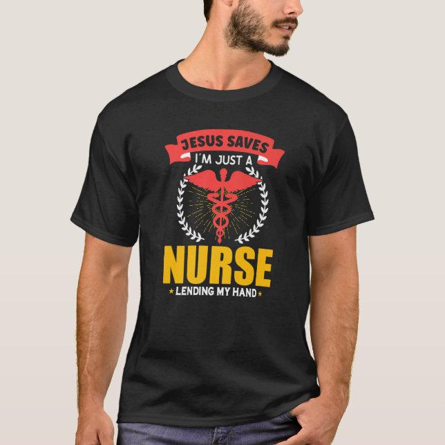 Nurse Nursing Clinic Medical Stuff Paramedic Medic T Shirt (Framsida)