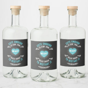 Nurse Nursing Funny Nurse Spritflaskor Etikett
