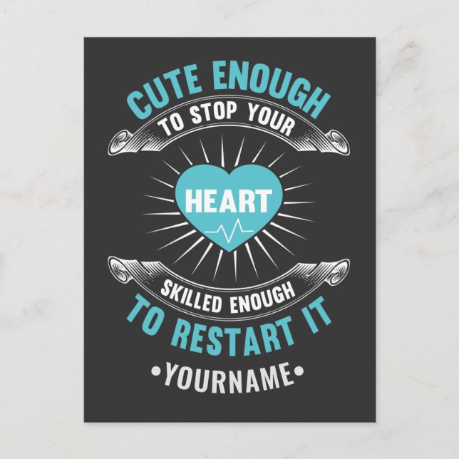 Nurse Nursing Funny Nurse Vykort (Framsida)