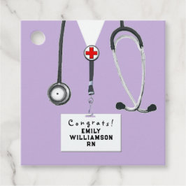 Nurse Nursing School Graduation Gåvor Etiketter