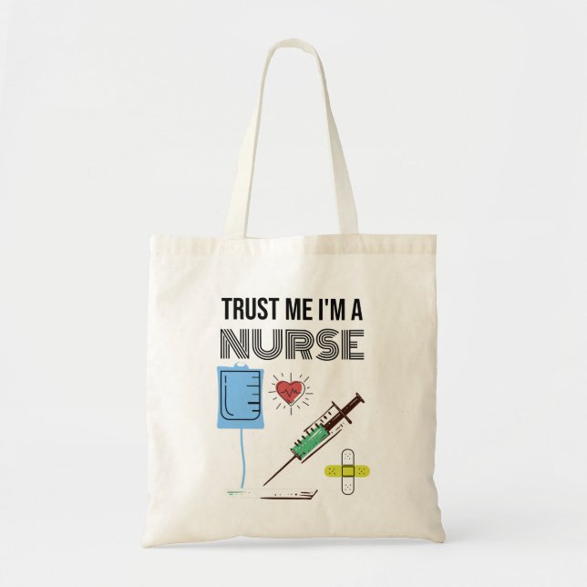 Nurse, Nursing Student Gift, Nurse Gifts, Nursing Tygkasse (Framsidan)
