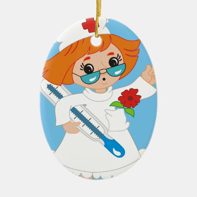 Nurse Ornament Round (Framsidan)