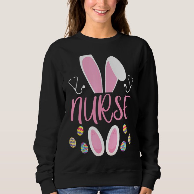 Nurse Påskägg Hunting Rabbit Rn Påsk Day Bunn T Shirt (Framsida)