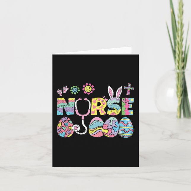 Nurse Påskägg Hunting Vår Nursing Rn Manar Wom Kort (Framsida)