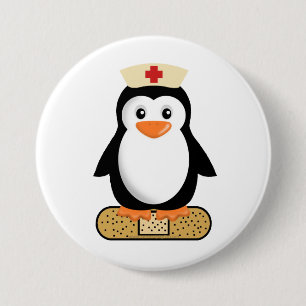 Nurse Penguin (w/Bandaid) Knapp