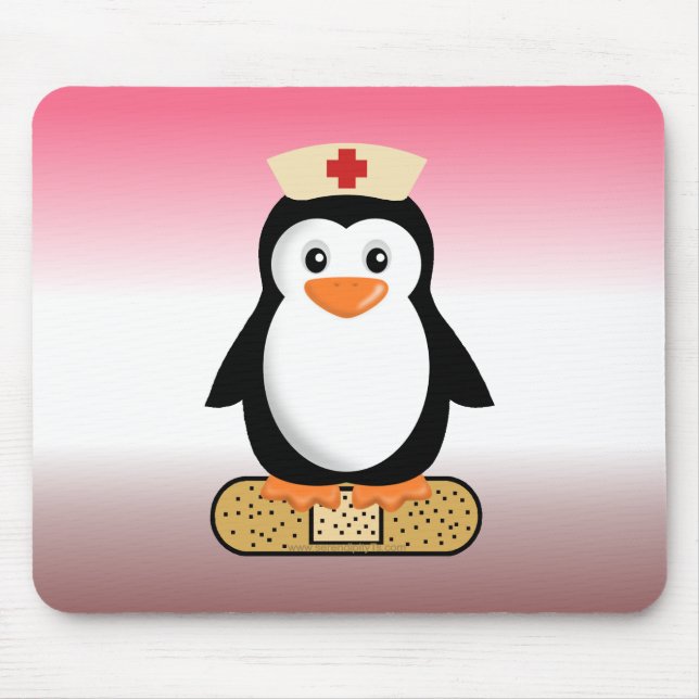 Nurse Penguin (w/Bandaid) Musmatta (Framsidan)