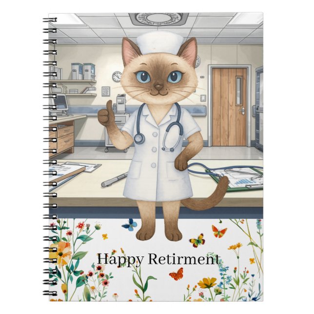Nurse Pension och DIN EGEN TEXT Anteckningsbok (Framsidan)