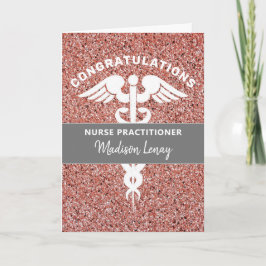 Nurse Practist Studenten Ro Guld Namn Kort