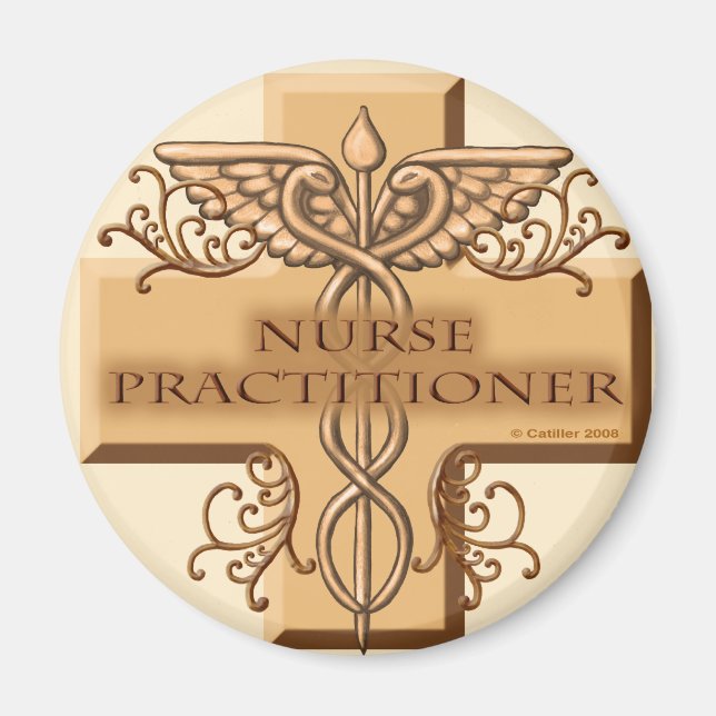 Nurse Practister Kor Caduceus Magnet (Framsidan)