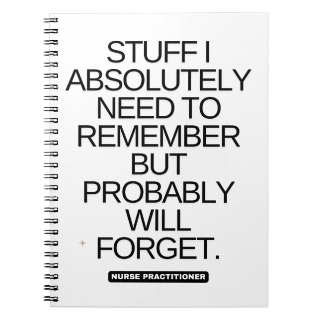 Nurse Practitioner Anteckningsbok (Framsidan)